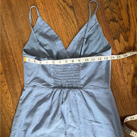 Urban Outfitters Vintage blue linen button down dress size Medium - Picture 12 of 16